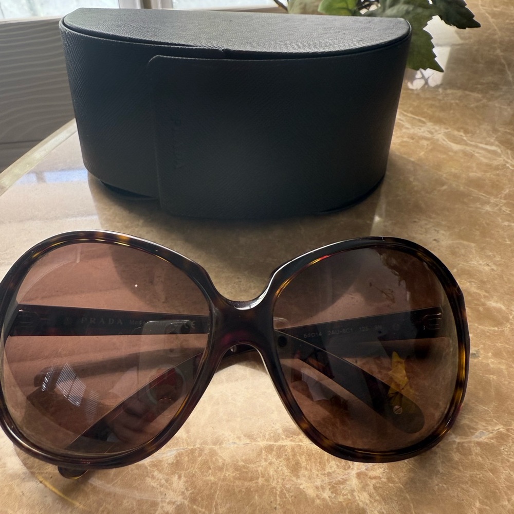 Prada Brown Tortoise Women's Sunglasses